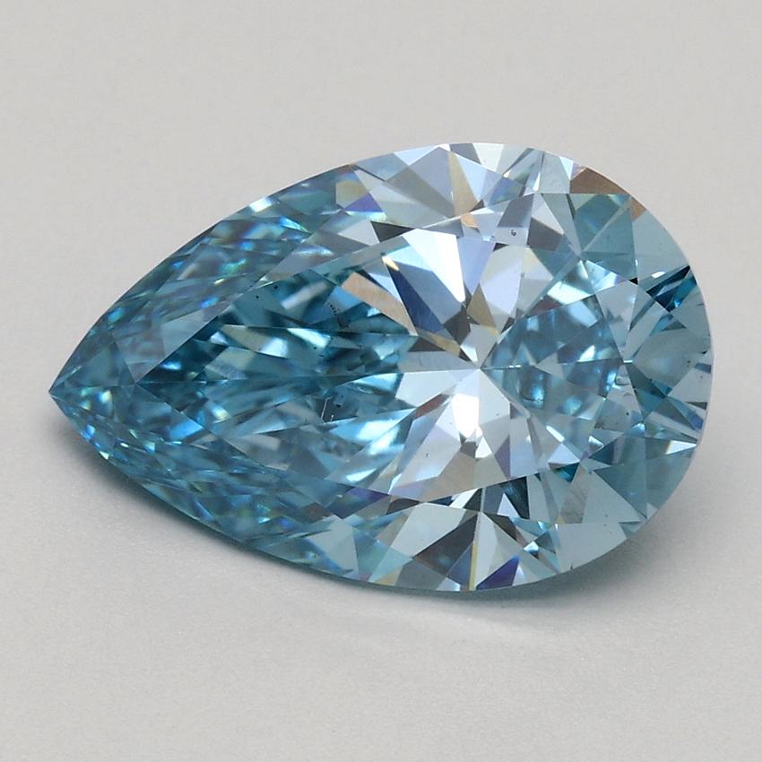 2.31 Ct. Fancy Vivid Blue Pear Lab Grown Diamond