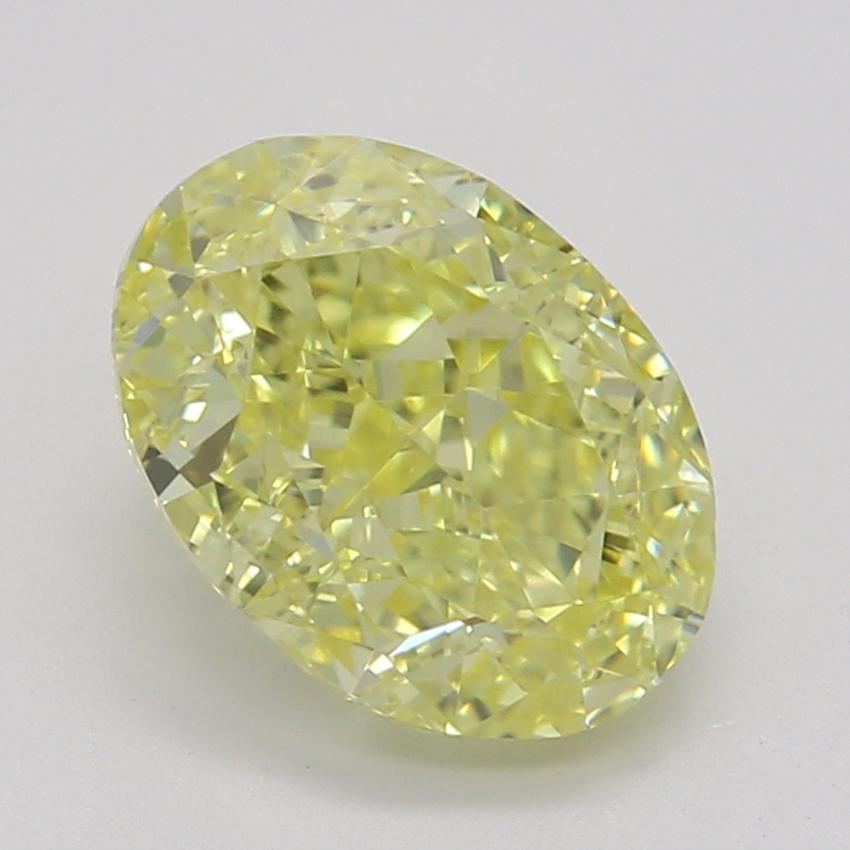 1.05 Ct. Fancy Intense Yellow Oval Diamond