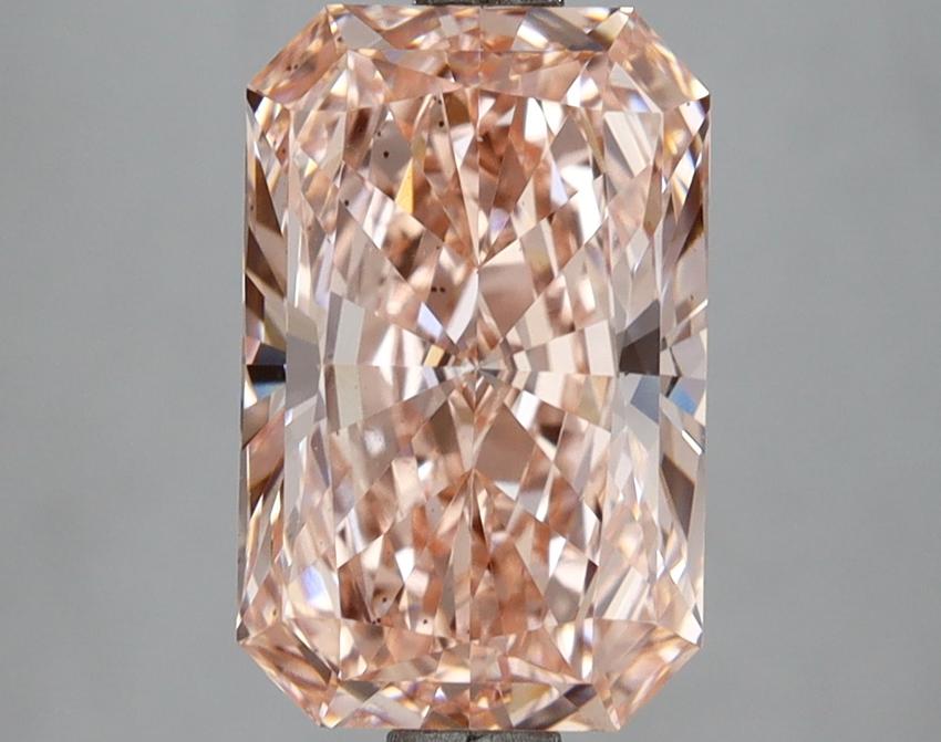 3.08 Ct. Fancy Vivid Pink Radiant Lab Grown Diamond