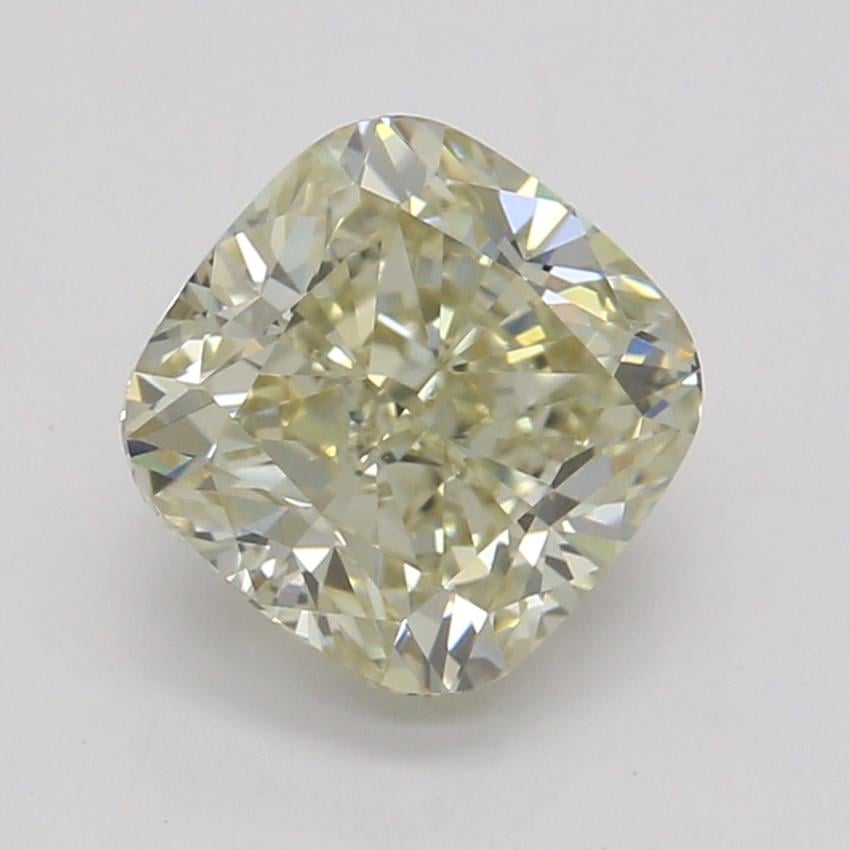 1.03 Ct. Fancy Light Brownish Greenish Yellow Cushion Diamond
