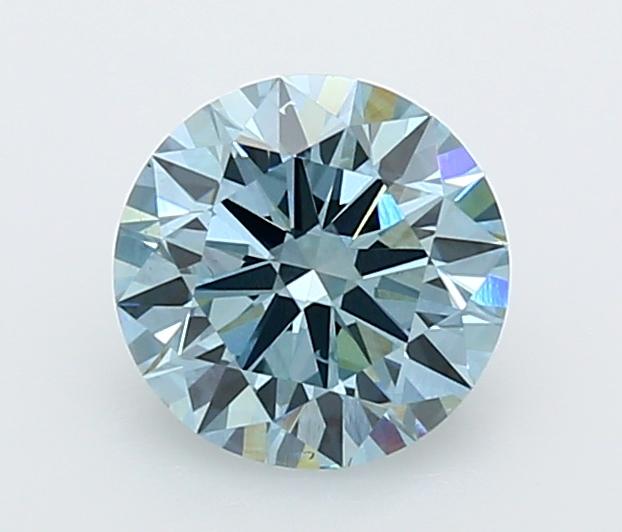 1.5 Ct. Fancy Intense  Blue Round Lab Grown Diamond