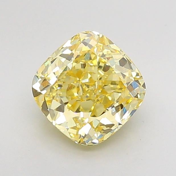 3.04 Ct. Fancy None Yellow Cushion Lab Grown Diamond