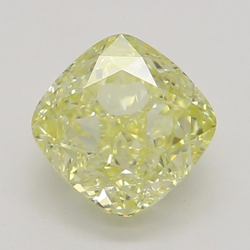 0.70 Ct. Fancy Intense Yellow Cushion Diamond