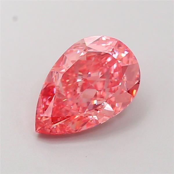1.55 Ct. Fancy Vivid  Pink Pear Lab Grown Diamond