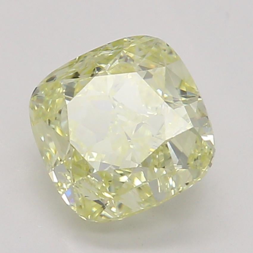 0.81 Ct. Fancy Light Yellow Cushion Diamond