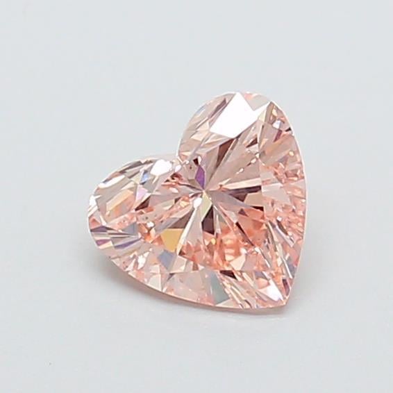 0.69 Ct. Fancy Pink Heart Lab Grown Diamond