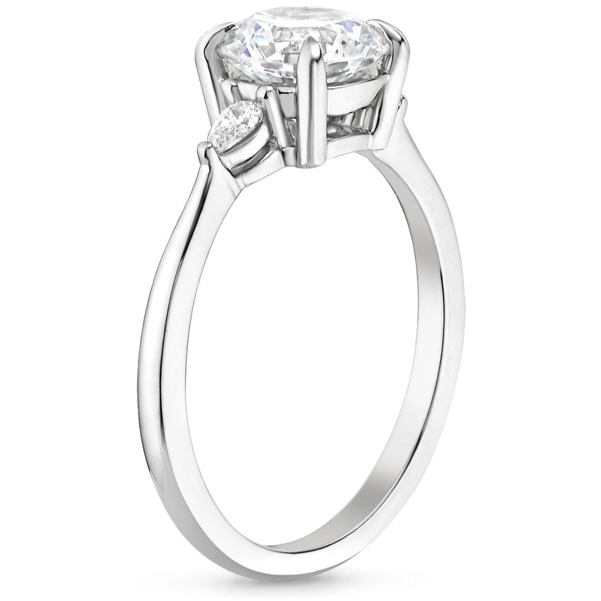 Platinum Aria Diamond Ring (1/10 ct. tw.), large side view
