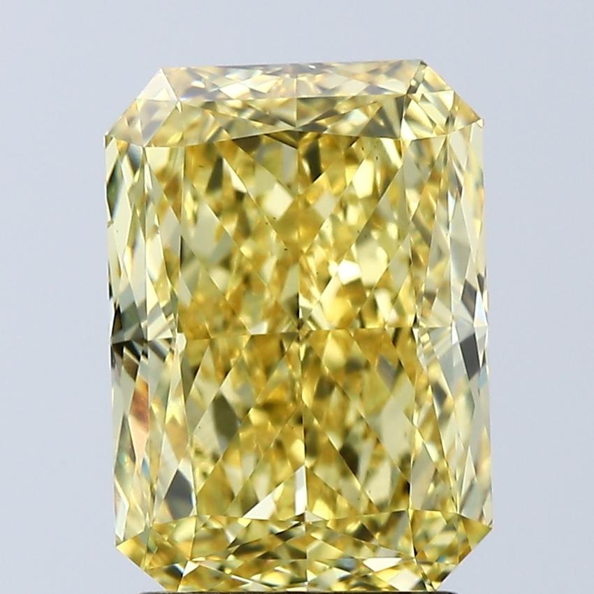 3.04 Ct. Fancy Vivid Yellow Radiant Lab Grown Diamond