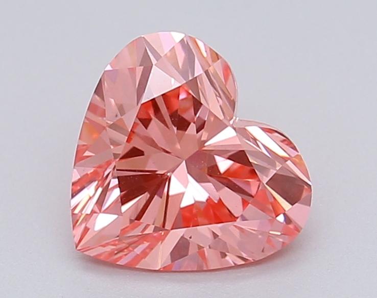 1.05 Ct. Fancy Vivid Pink Heart Lab Grown Diamond