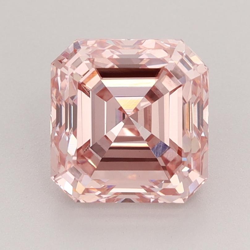 2.61 Ct. Fancy Intense  Pink Asscher Lab Grown Diamond