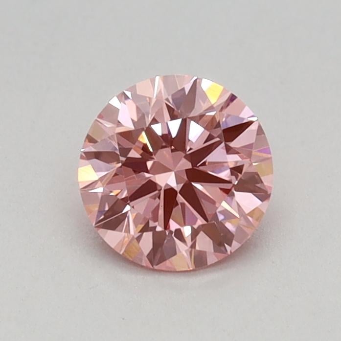 0.40 Ct. Fancy Vivid Pink Round Lab Grown Diamond