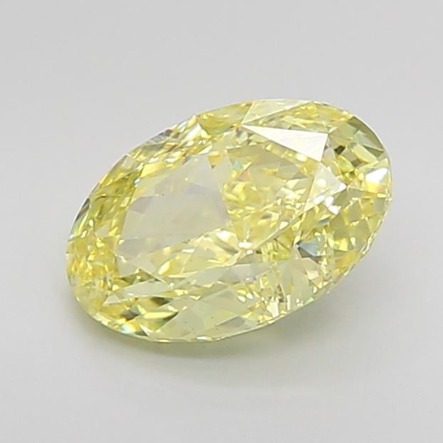 2.51 Ct. Fancy Intense Yellow Oval Lab Grown Diamond