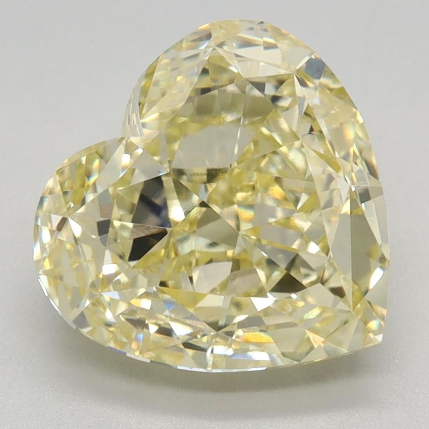 3.07 Ct. Fancy Intense Yellow Heart Lab Grown Diamond