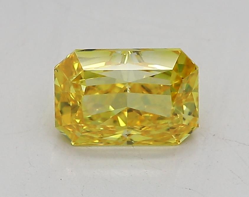 1.08 Ct. Fancy Vivid  Yellow Radiant Lab Grown Diamond