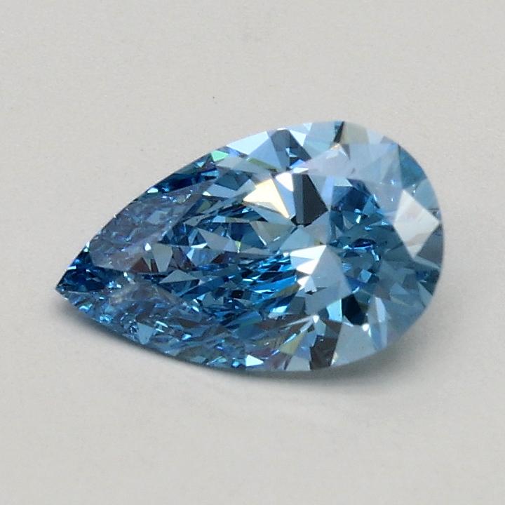 0.43 Ct. Fancy Intense Blue Pear Lab Grown Diamond