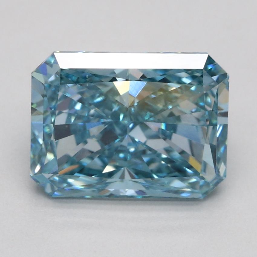 1.73 Ct. Fancy Vivid Blue Radiant Lab Grown Diamond