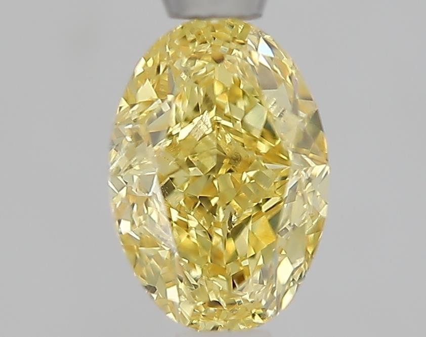 1.10 Ct. Fancy Intense  Yellow Oval Lab Grown Diamond