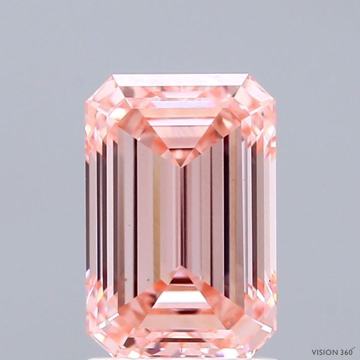 2.05 Ct. Fancy Intense Pink Emerald Lab Grown Diamond