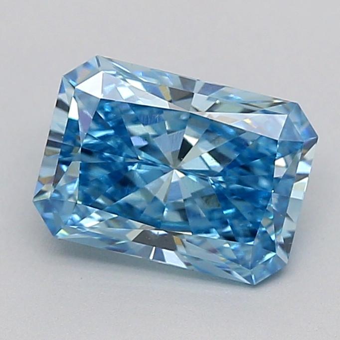 1.50 Ct. Fancy Vivid Blue Radiant Lab Grown Diamond