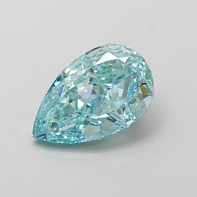 1.32 Ct. Fancy Vivid Green Pear Lab Grown Diamond