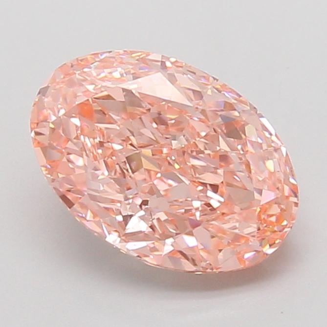 2.53 Ct. Fancy Vivid Pink Oval Lab Grown Diamond