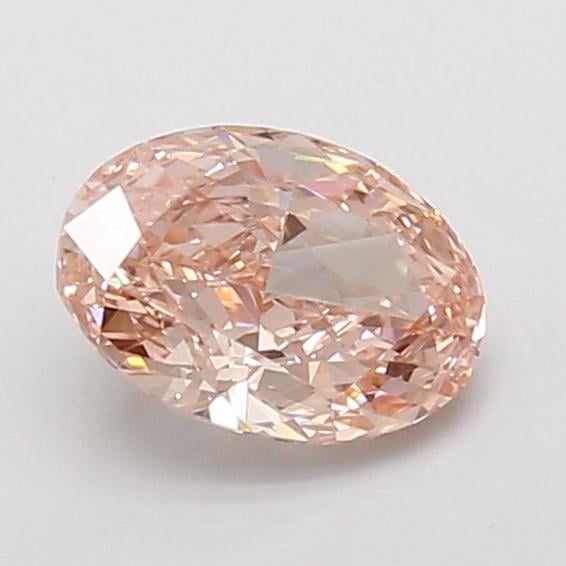 1.08 Ct. Fancy Vivid Pink Oval Lab Grown Diamond