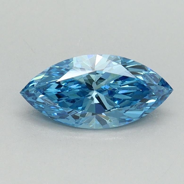 0.60 Ct. Fancy Vivid Blue Marquise Lab Grown Diamond