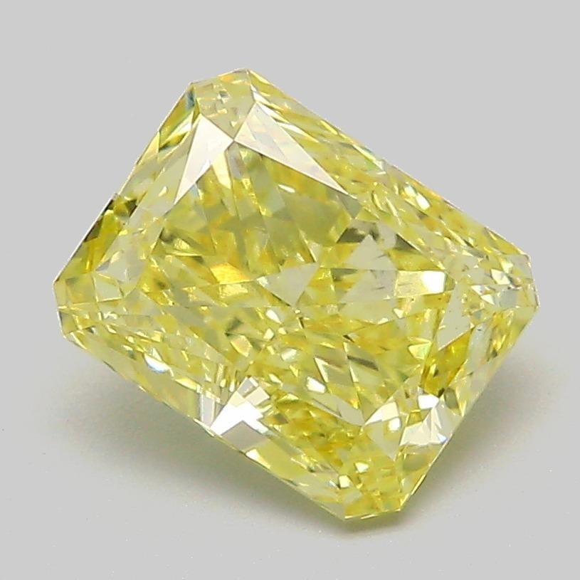 2.00 Ct. Fancy Intense  Yellow Radiant Lab Grown Diamond