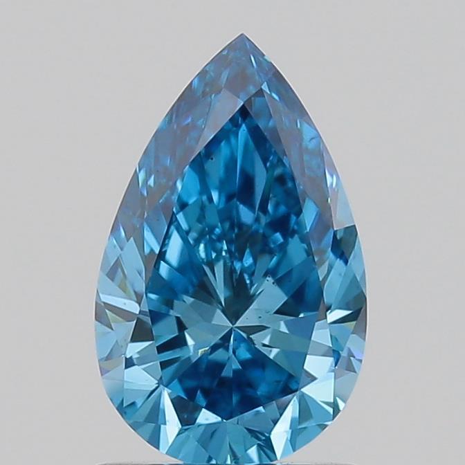 1.00 Ct. Fancy Vivid  Blue Pear Lab Grown Diamond
