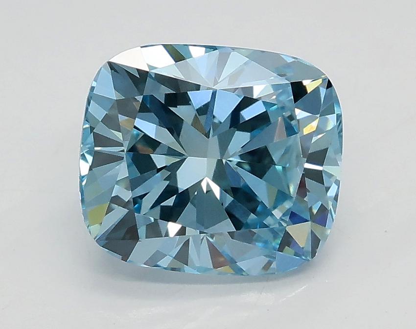 1.80 Ct. Fancy Intense Blue Cushion Lab Grown Diamond