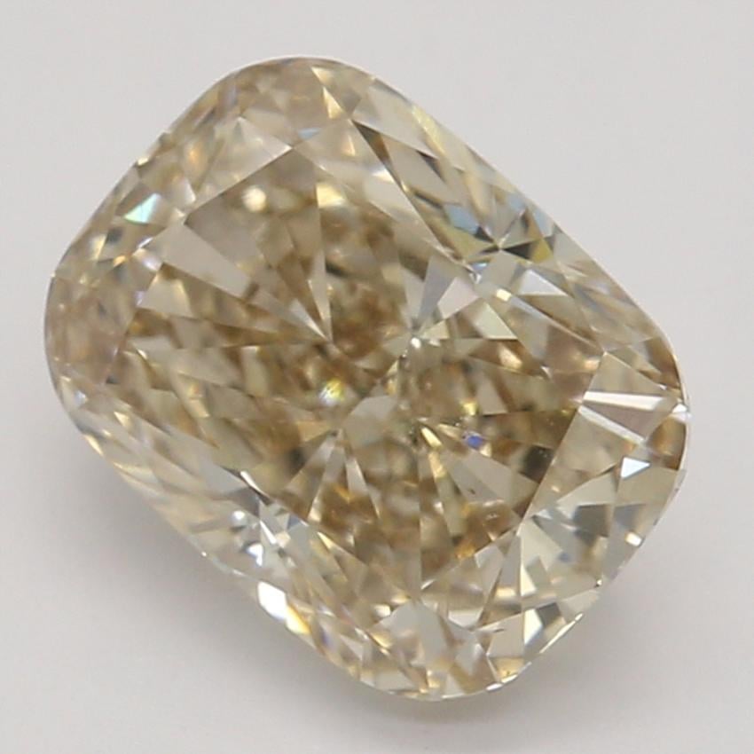 1.08 Ct. Fancy Yellow-Brown Cushion Diamond