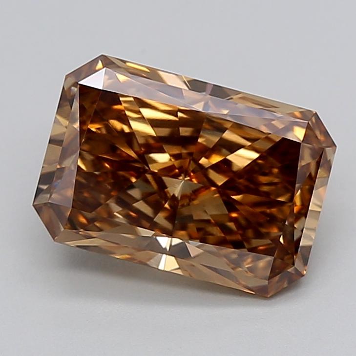 2.96 Ct. Fancy  Brown Radiant Lab Grown Diamond