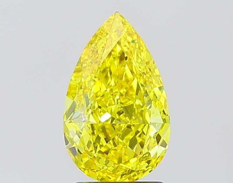 1.92 Ct. Fancy Vivid Pear Lab Grown Diamond