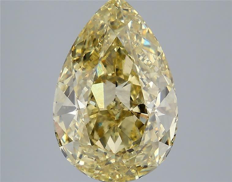 5.05 Ct. Fancy Intense Yellow Pear Lab Grown Diamond