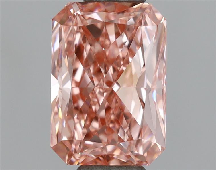 1.01 Ct. Fancy Vivid Pink Radiant Lab Grown Diamond