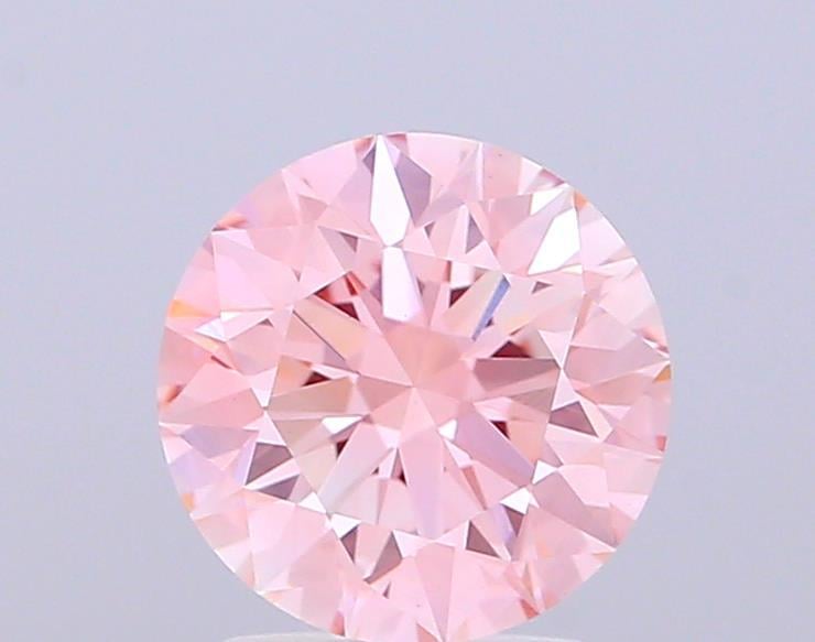 1.59 Ct. Fancy Intense Pink Round Lab Grown Diamond