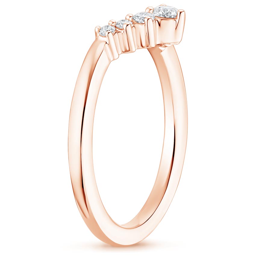 14K Rose Gold Belle Diamond Ring (1/6 ct. tw.), large side view