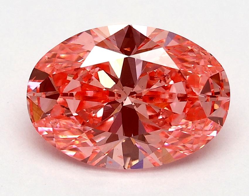 2.02 Ct. Fancy Vivid Pink Oval Lab Grown Diamond