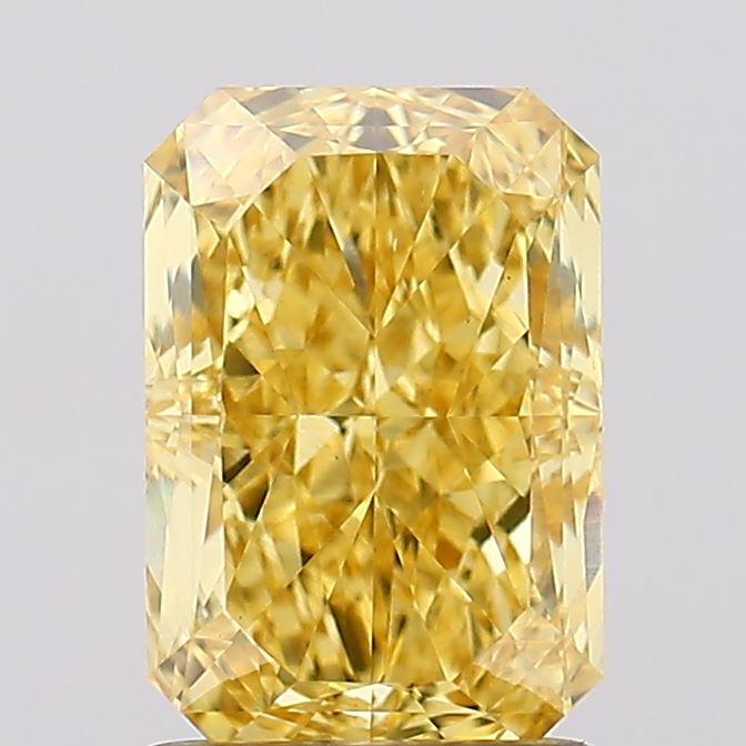 1.76 Ct. Fancy Vivid Yellow Radiant Lab Grown Diamond