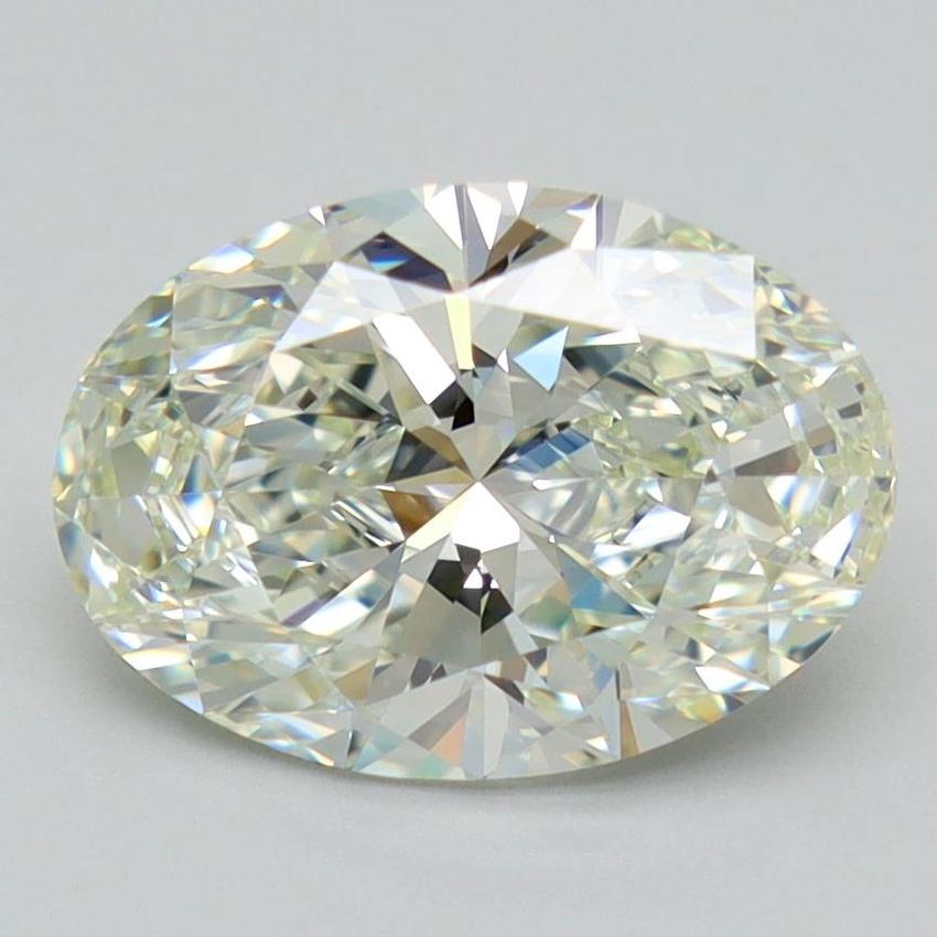2.33 Ct. Fancy Light Greenish Yellow Oval Lab Grown Diamond