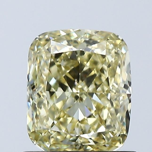 1.07 Ct. Fancy Intense Yellow Cushion Lab Grown Diamond