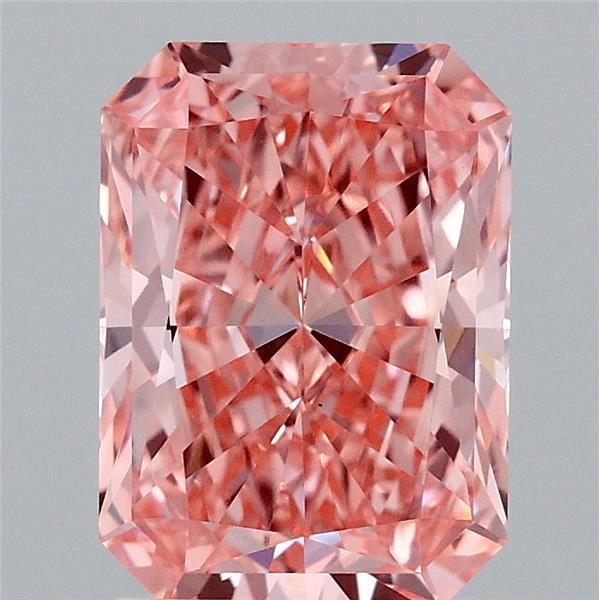 2.12 Ct. Fancy Vivid Pink Radiant Lab Grown Diamond