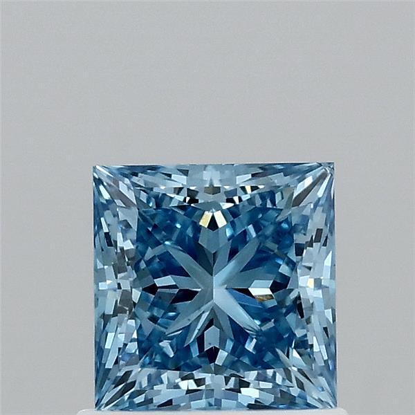 1.00 Ct. Fancy Vivid Blue Princess Lab Grown Diamond