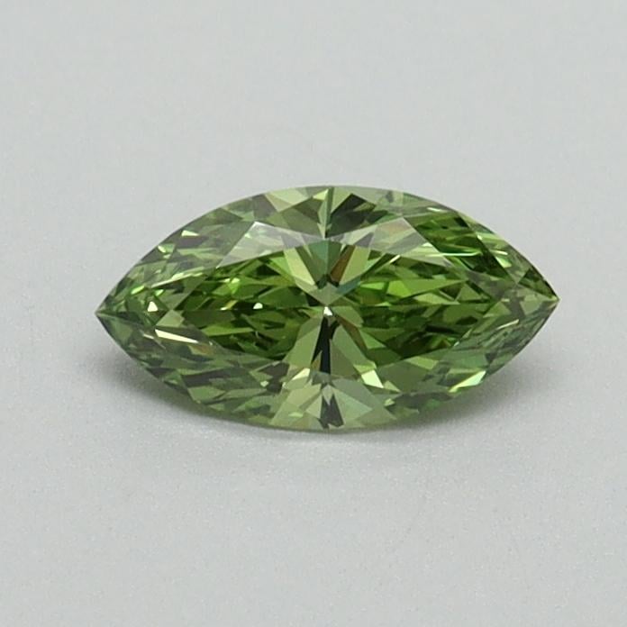 0.34 Ct. Fancy Vivid Green Marquise Lab Grown Diamond