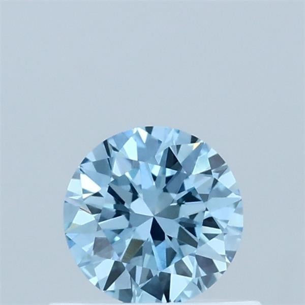 0.47 Ct. Fancy Vivid Blue Round Lab Grown Diamond