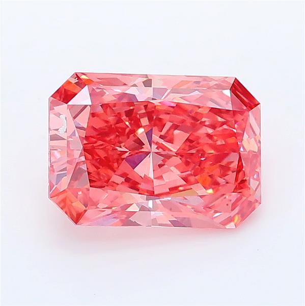 1.54 Ct. Fancy Vivid Pink Radiant Lab Grown Diamond