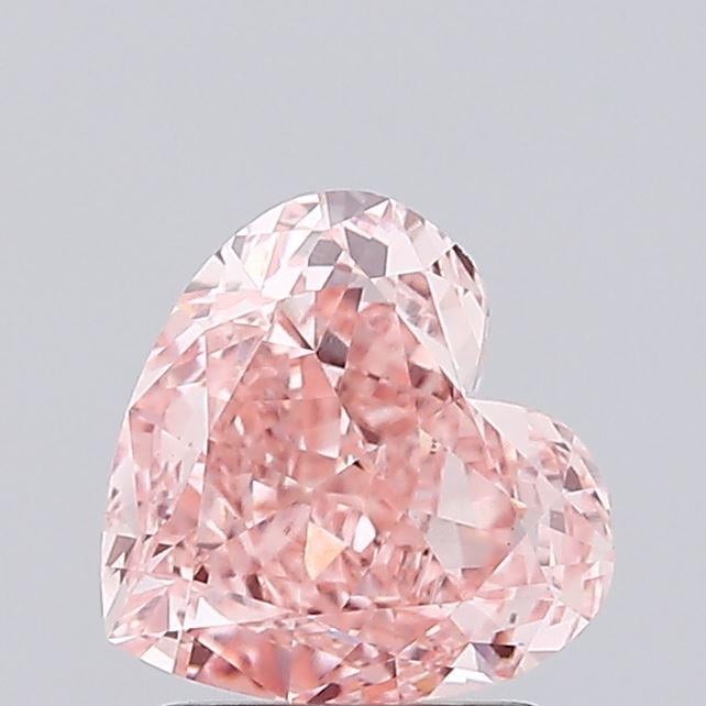 1.66 Ct. Fancy Vivid Pink Heart Lab Grown Diamond