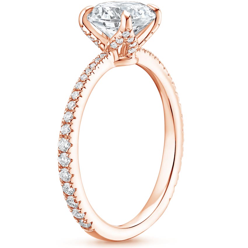 14K Rose Gold Luxe Everly Diamond Ring (1/3 ct. tw.), large side view