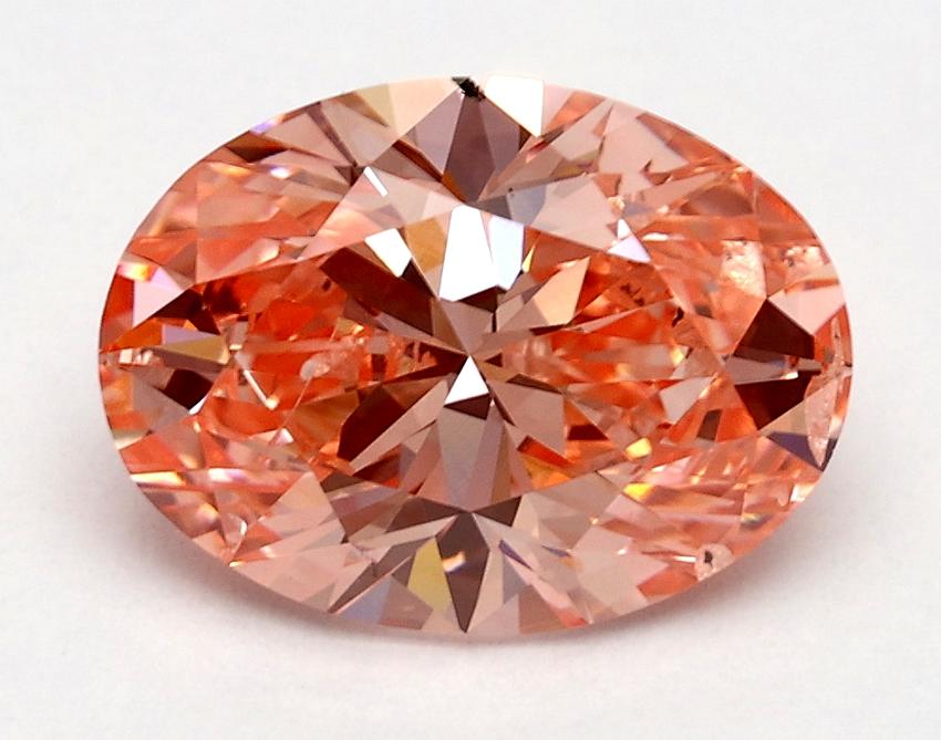 2.00 Ct. Fancy Vivid Pink Oval Lab Grown Diamond