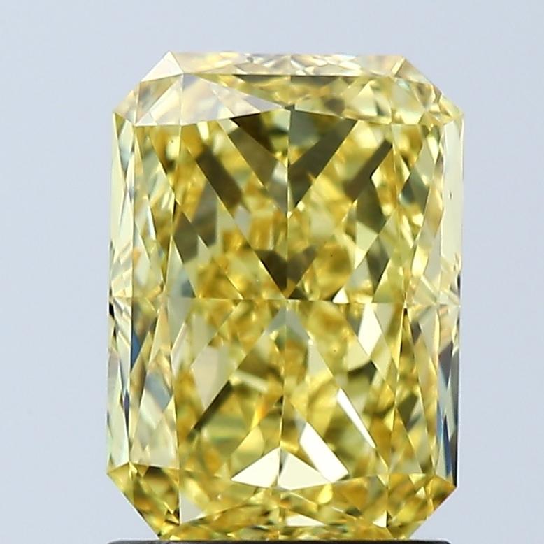 2.03 Ct. Fancy Vivid Yellow Radiant Lab Grown Diamond